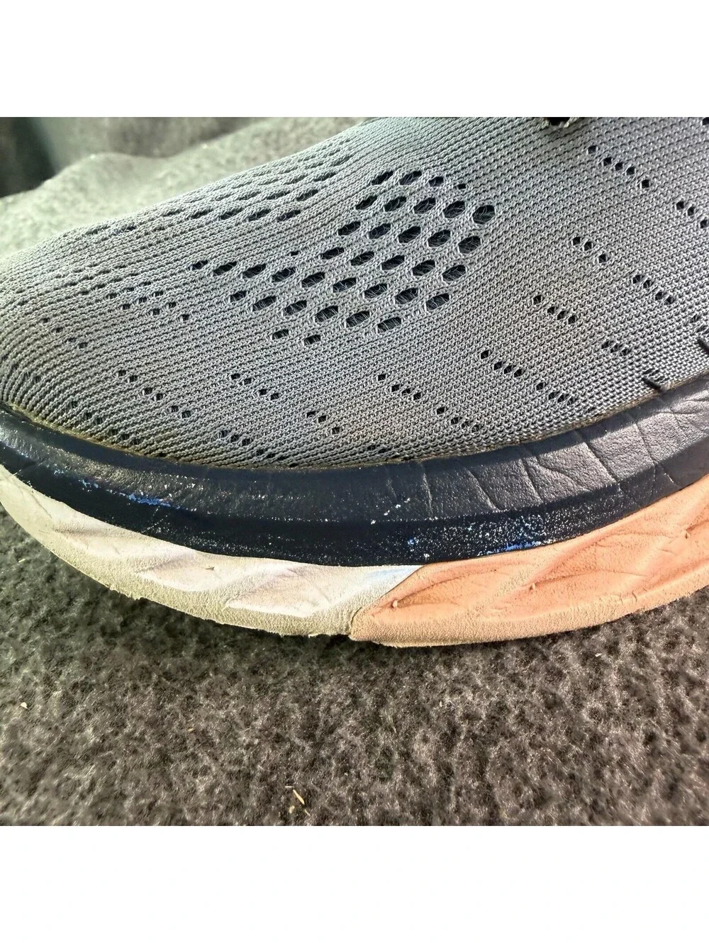 Hoka One One Arahi 3 Shoes Womens Size 8W Blue Peach Running Sneakers Athletic